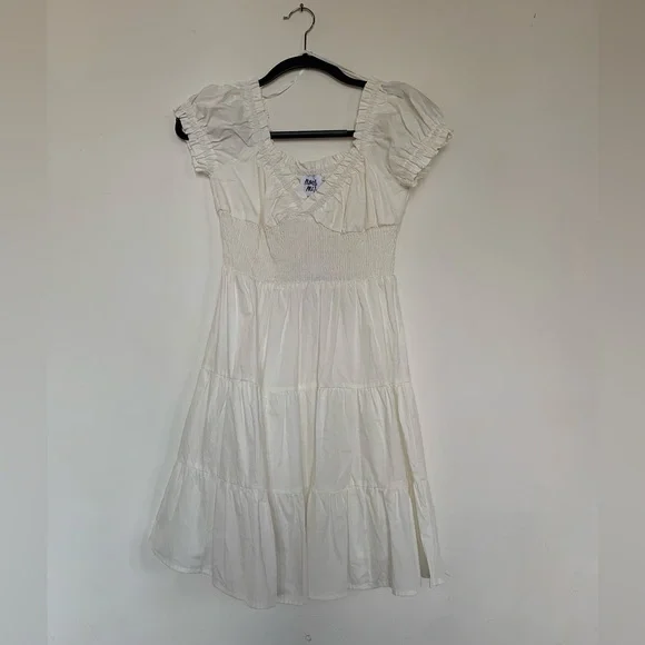 open lace back dress Donelli Mini Dress Champagne Lower Impact main image 1